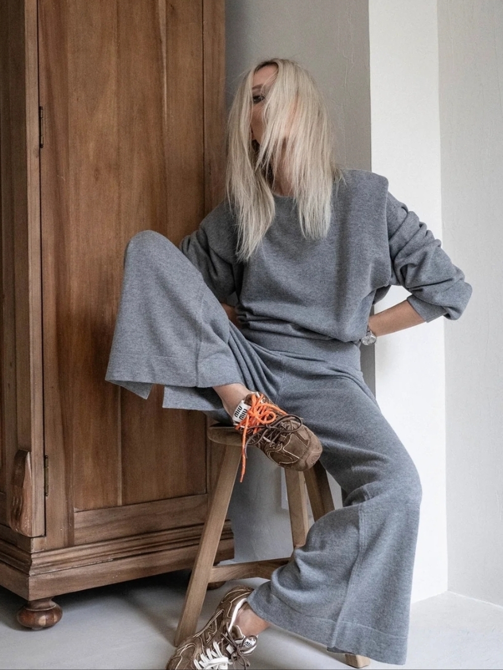 Naked Cashmere Ariah Cotton Cashmere Pant & Bianka Pullover Set Size XS NWT